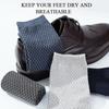 10 pares Primavera Verano hombres negocios calcetines de fibra de bambú transpirable desodorante antibacteriano calcetines casuales de alta calidad para hombre calcetines largos deportivos 5 colores