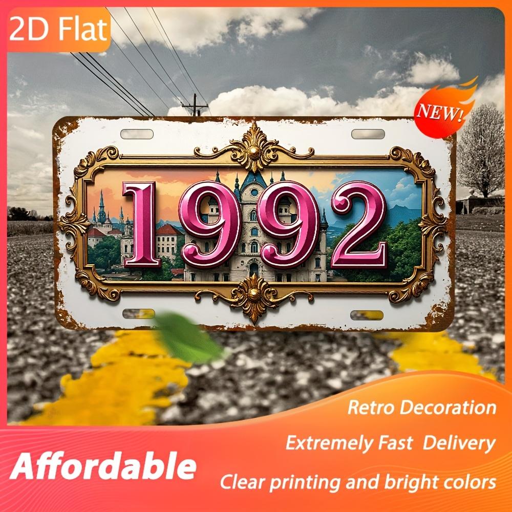 D Flatpc Retro Nostalgic Metal Decorative PlaqueSuitable for Living Room Dining Room Office KTV Caf And Bar Walls