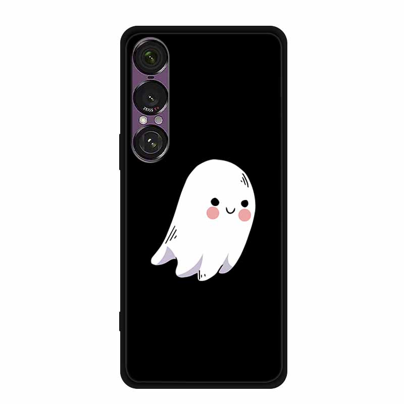 Pro pouzdro na telefon Sony Xperia 1 VII 2025 Kreslené kočky TPU Měkké černé silikonové zadní krycí pouzdro Pro Sony Xperia 1VII 6.5" Pouzdro Funda