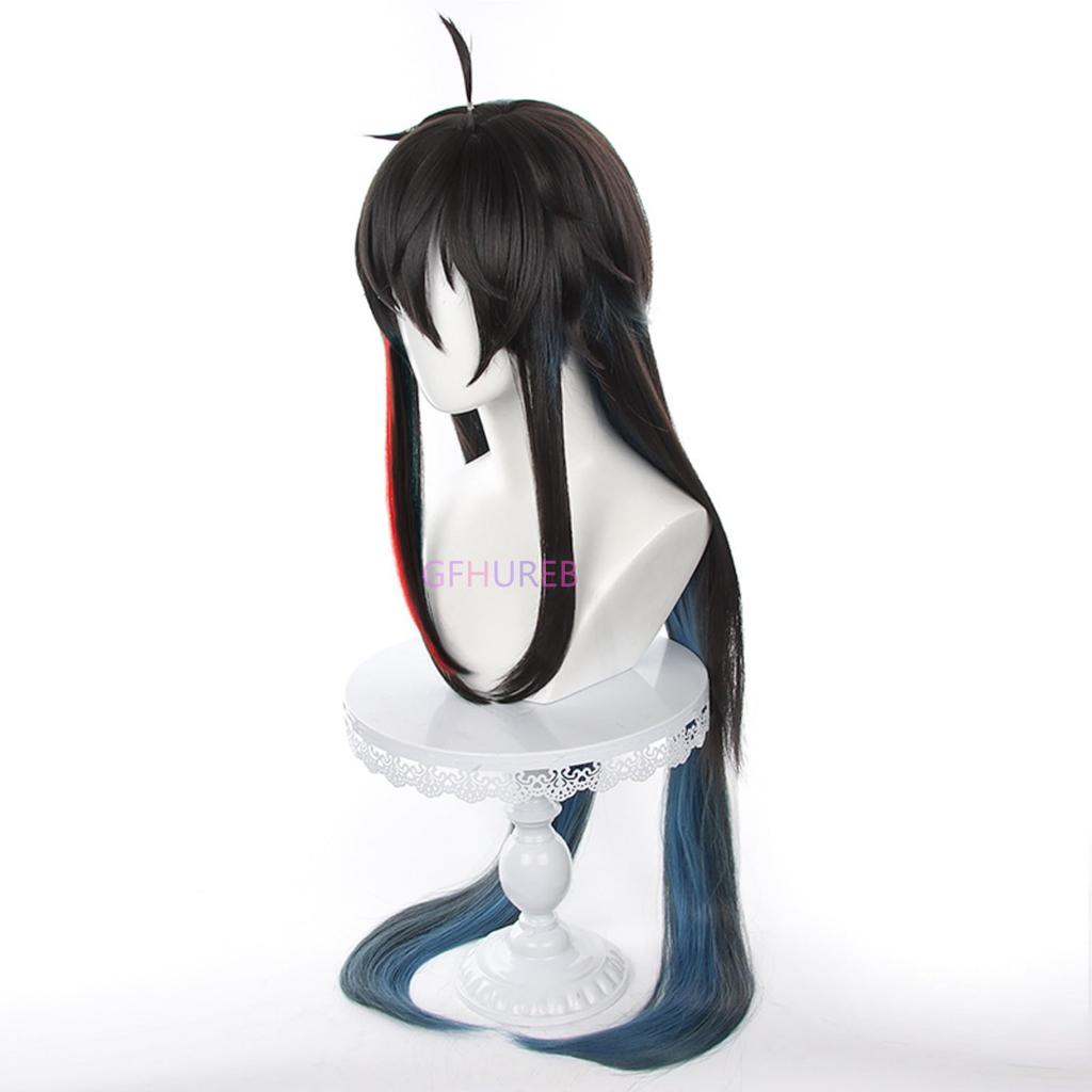 Star Rail: Ingetsu-kun Tan Heng Cosplay Wig, Heat-Resistant Anime Costume Wig with Wig Net