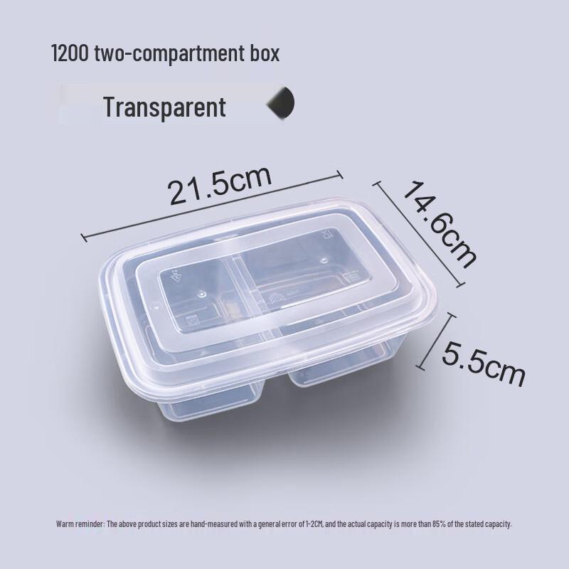 Yuanyong Disposable Rectangular Plastic Takeaway Lunch Boxes