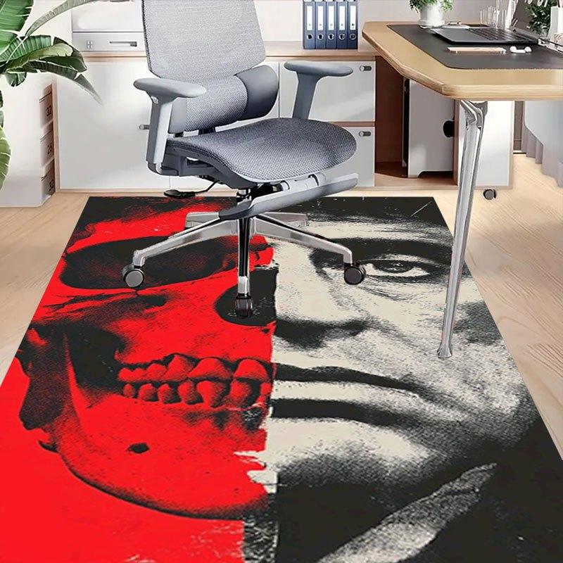 1ks Scarface Kancelářský Koberec Podložka pod Židli Měkká, Pohodlná, Pro Všechna Roční Období, Perfektní pro Domov, Ložnici nebo Kancelářský Dekor, Perfektní Dárek pro