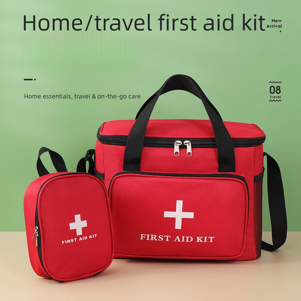 Portable First Aid Kit, Epidemic Prevention Health Kit, Home and Car Emergency Kit, Outdoor Storage Bag