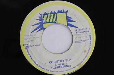 7inch Record HEPTONES - Country Boy None Harry J Records 1974 Jamaica Reggae, Ska & Dub Used