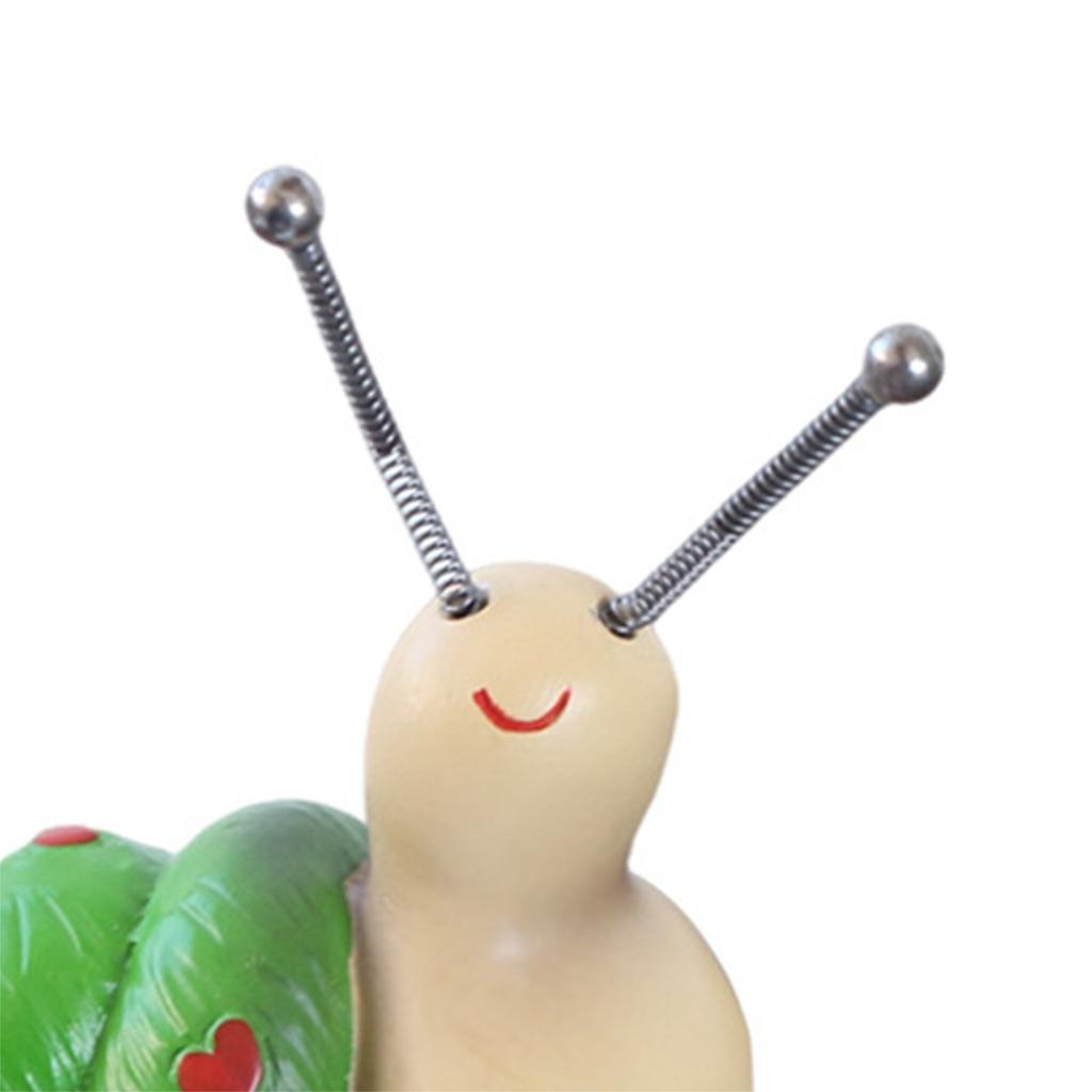 2PCS Colorful Snail Pendants Resin Mini Snails Sculpture Outdoor Fence Hanger for Indoor And Outdoor Flower Pot Decoration