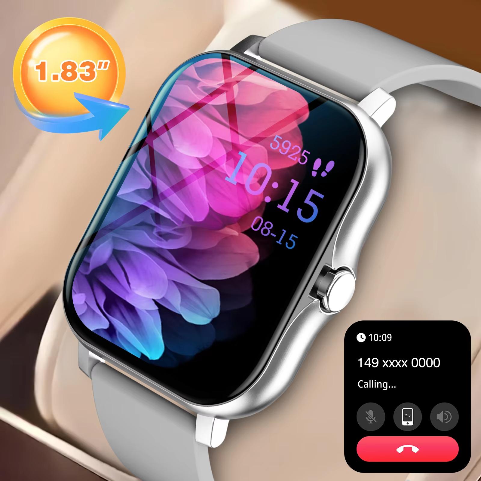 

New Bluetooth Call Smart Watch Men Women Health Monitoring Watch Pedometer Smart Watch For Android IOS срібний