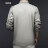 Romon Men's Anti-Wrinkle Long-Sleeve Polo T-Shirt