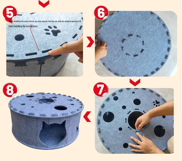 Cat Maze Tunnel & Nest: Sleep, Scratch, & Play Toy for Cats