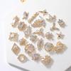2pieces 3D Metal Zircon Nail Art Jewelry Japanese Nail Decorations Top Quality Zircon Crystal Manicure Zircon Diamond Charms