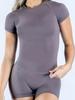 DFYNE Women's Seamless Quick-Dry High Elasticity Short Sleeve Yoga & Running Top
