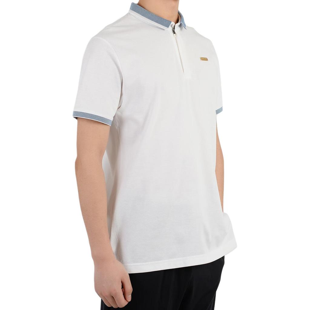 Nike Polo Shirts Men's White Polo Collar Moderate Straight Fit 834302-100