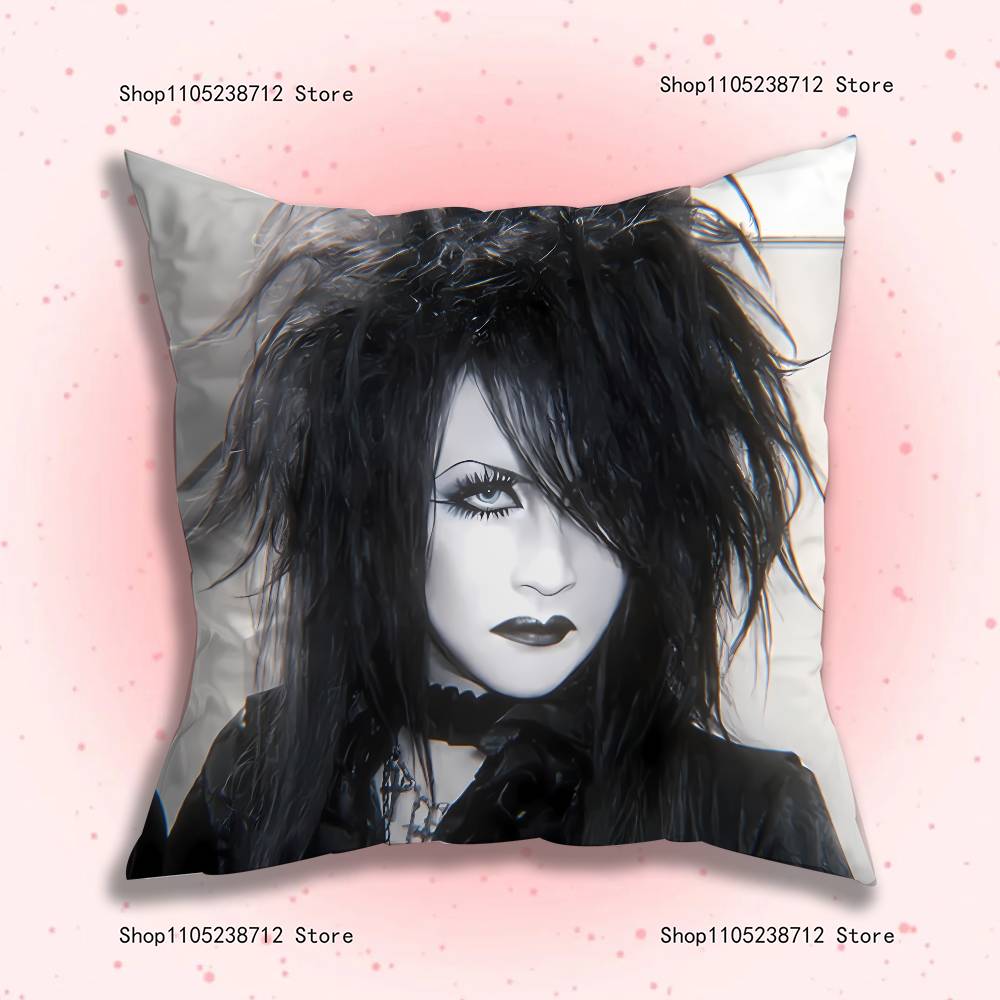 Mana M-Malice Gothic Mizer Pillowcase Pillowslip Cushion Plush Boys Girls Cartoon Anime Kawaii Decoration Birthday Cute Gifts