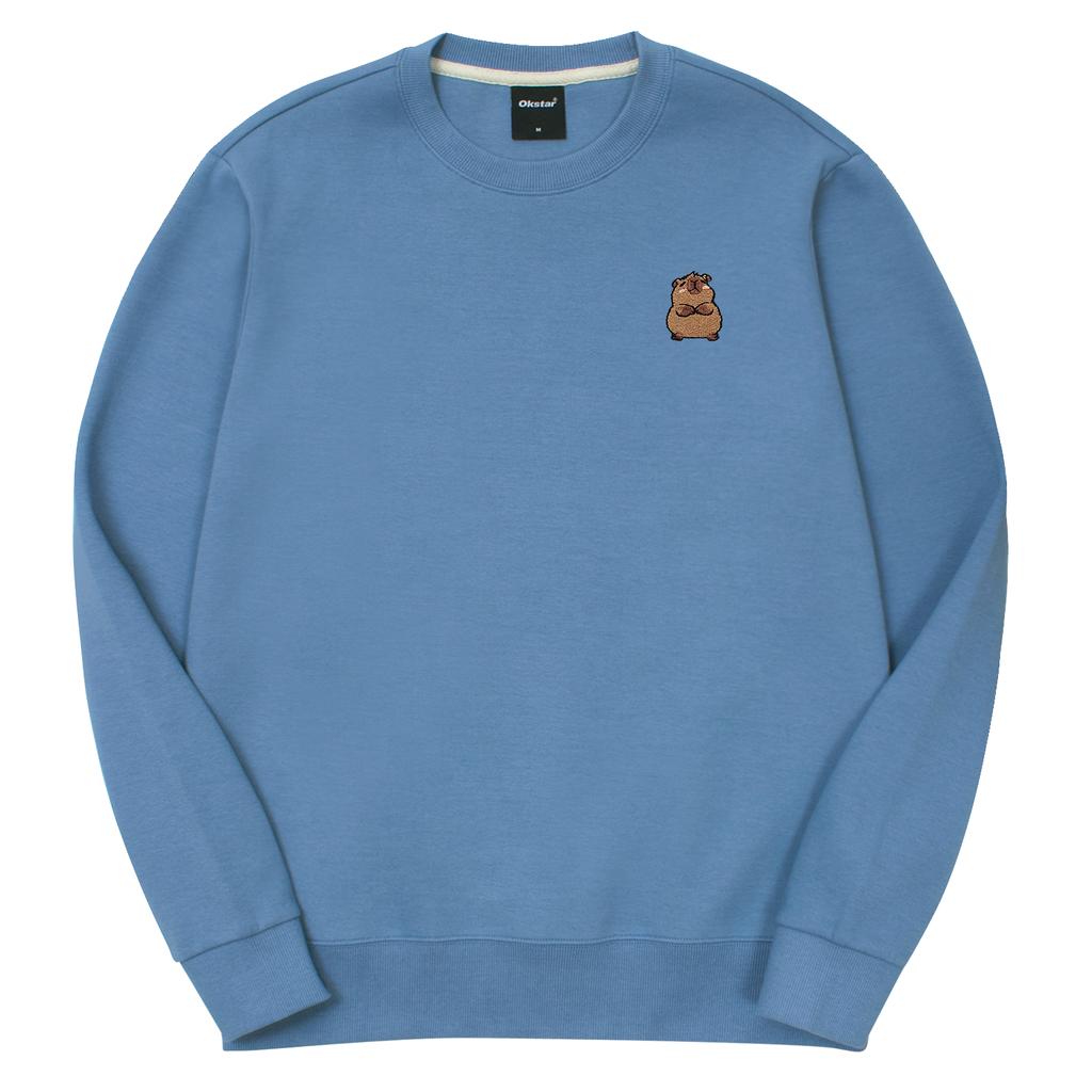 OKSTAR Capybara Embroidered Double-Sided Sweatshirt (Type D)
