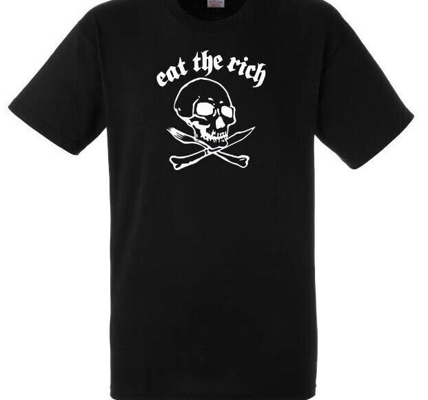 Eat The Rich worn by Dee Dee Ramones T-shirt Anti-Capitalist Communism Socialism S разноцветный