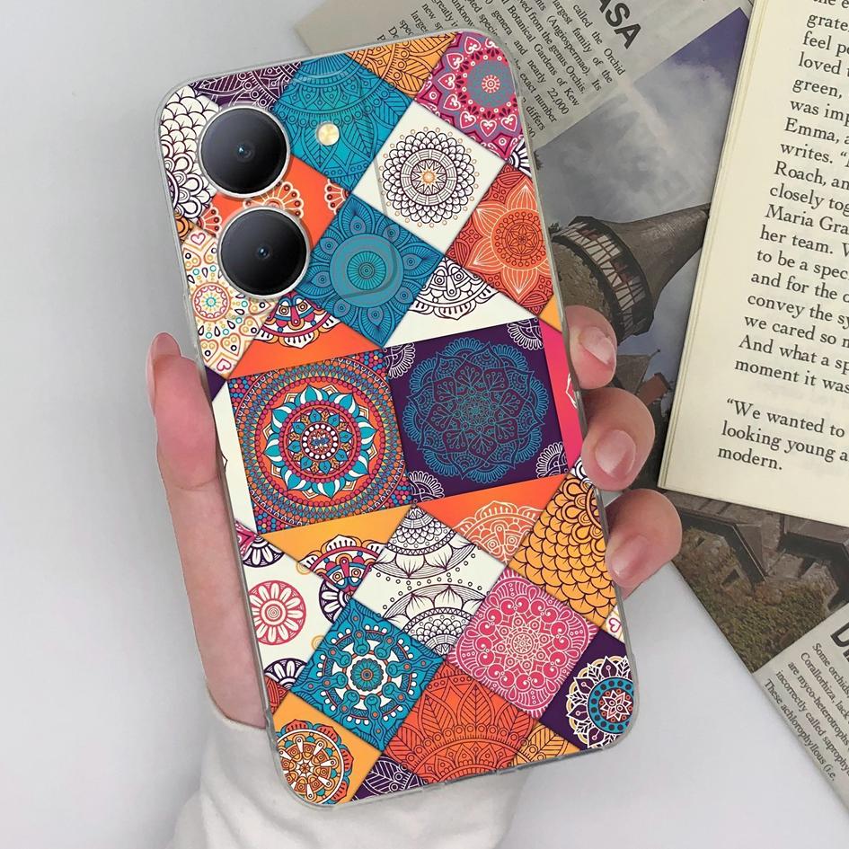 

Чехол для Vivo Y20 Y21 Y30 Y33 Y35 Y36 Y02 Y12 Y10 Y11 Модный противоударный прозрачный мягкий силиконовый чехол из ТПУ для защиты камеры для бампера Vivo Vivo Y02 4G