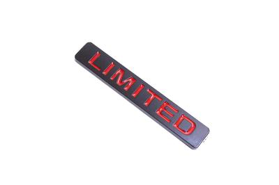Autocollant Emblème ABCgoods LIMITED Autocollant Personnalisé (Noir rouge)