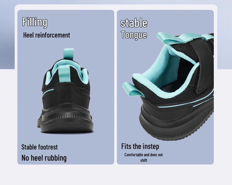 PEAK Boys' Breathable Mesh Sports Shoes - Spring/Autumn, Soft Sole, for Kids