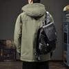 Men's 2026 Mid-Length Hooded Down Jacket - Warm, Windproof Winter Parka