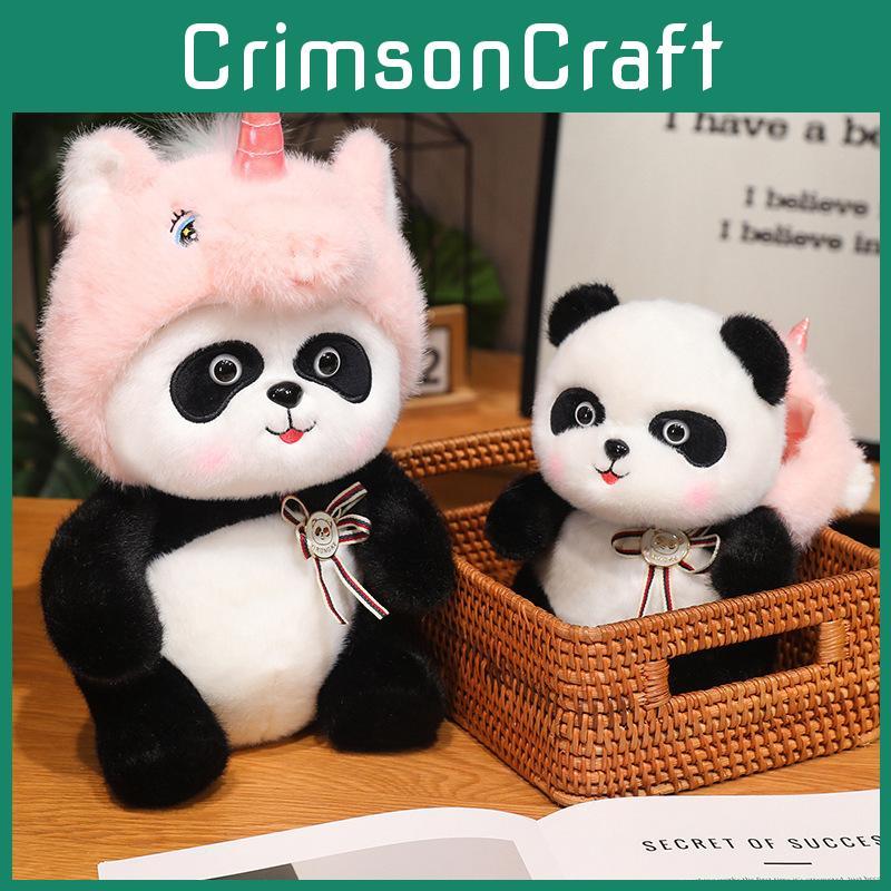 Entzückendes Einhorn Panda Plüschtier für Kinder Niedliches Stofftier Geschenk für Geburtstage