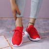 Women's casual sports shoes New leopard print round head lace-up flat bottom comfortable mesh women's shoes