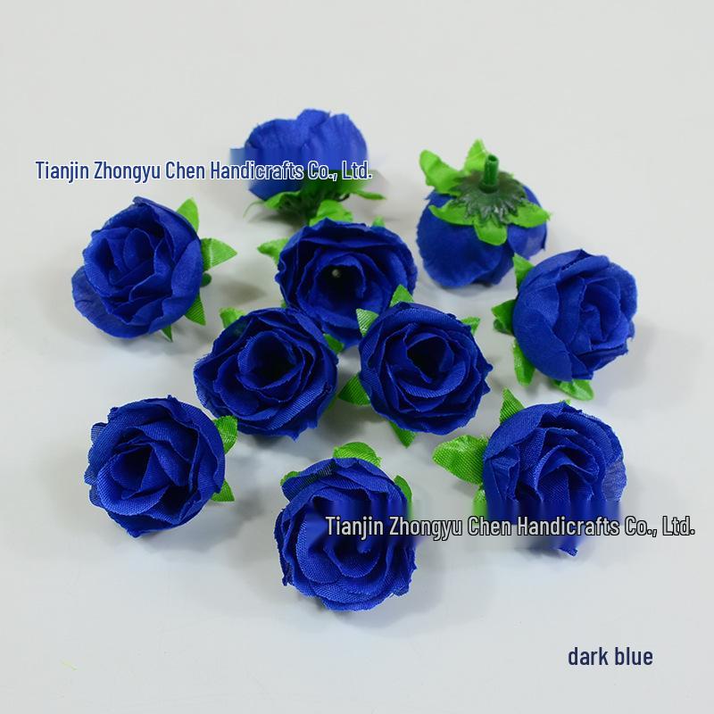 Silk Rose Bud Hairpin Flower Headwear DIY Wedding Decoration Accessory