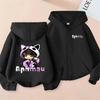 Aphmau Cartoon Print Anime Girl Kids Zip-Up Hoodie for Spring and Autumn