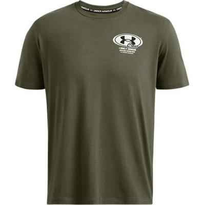 X Grounds Collaboration Round Neck Training Short Sleeve T-Shirt Men T-Shirts Dark-Green 1387718-390