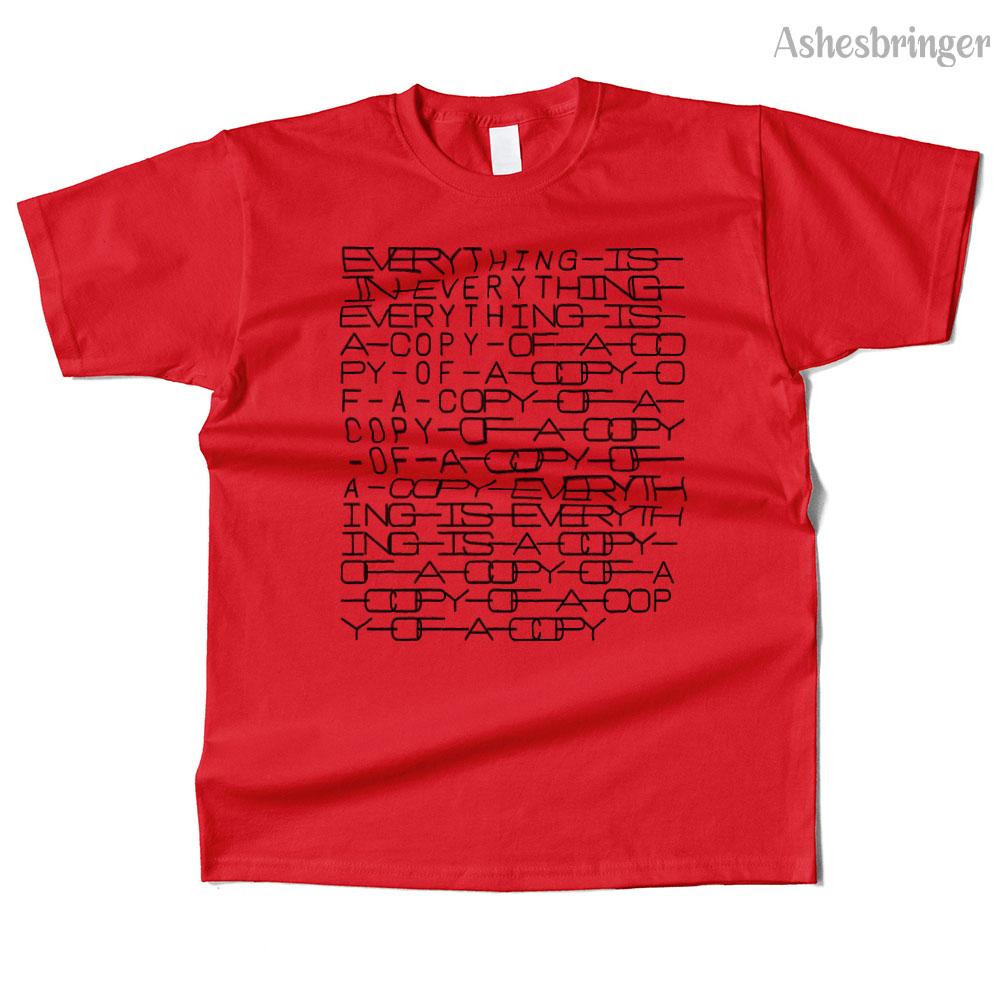 Unisexs Cotton Everything Is in Everything Graphic High Quality T Shirt Street Casual Style Tee for Unisex and Women M