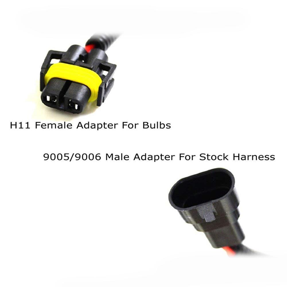 2Pcs H11 Female To 9005 9006 Male Wiring Harness H11 Female To 9005 9006 Male Adapter 9005 9006 To H11 Conversion Wiring Harness China Mainland