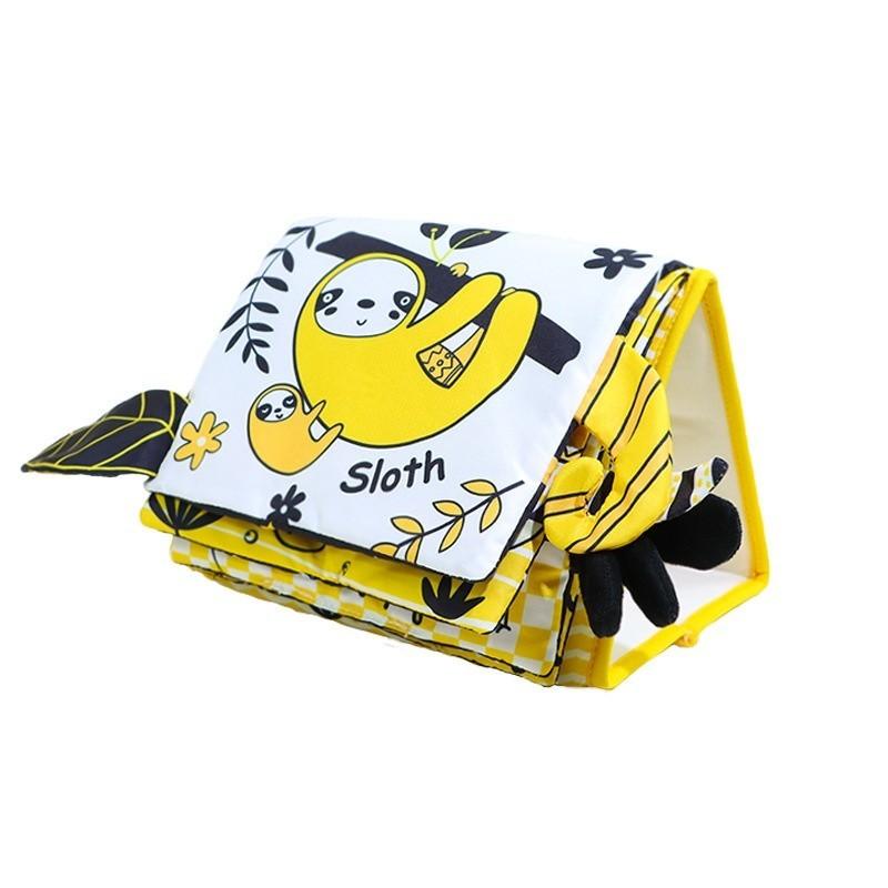 Aipinqi Детская книга-игрушка Календарь Животных для Раннего Развития из Ткани с Многомерным Цветовым Просвещением жёлтый