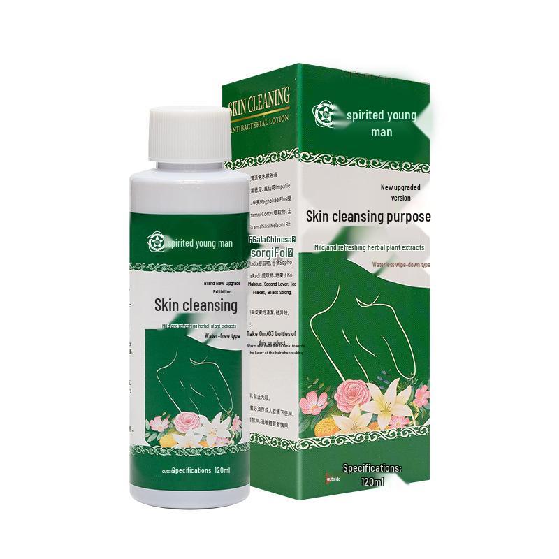 Antibacterial No-Rinse Cleansing Wash for Bedridden or Postpartum Care