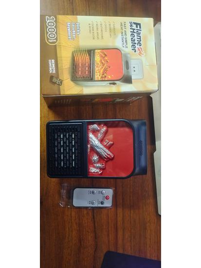 Compact HandyHeater: Mini Desktop Fan Heater with Low Noise for Home or Office