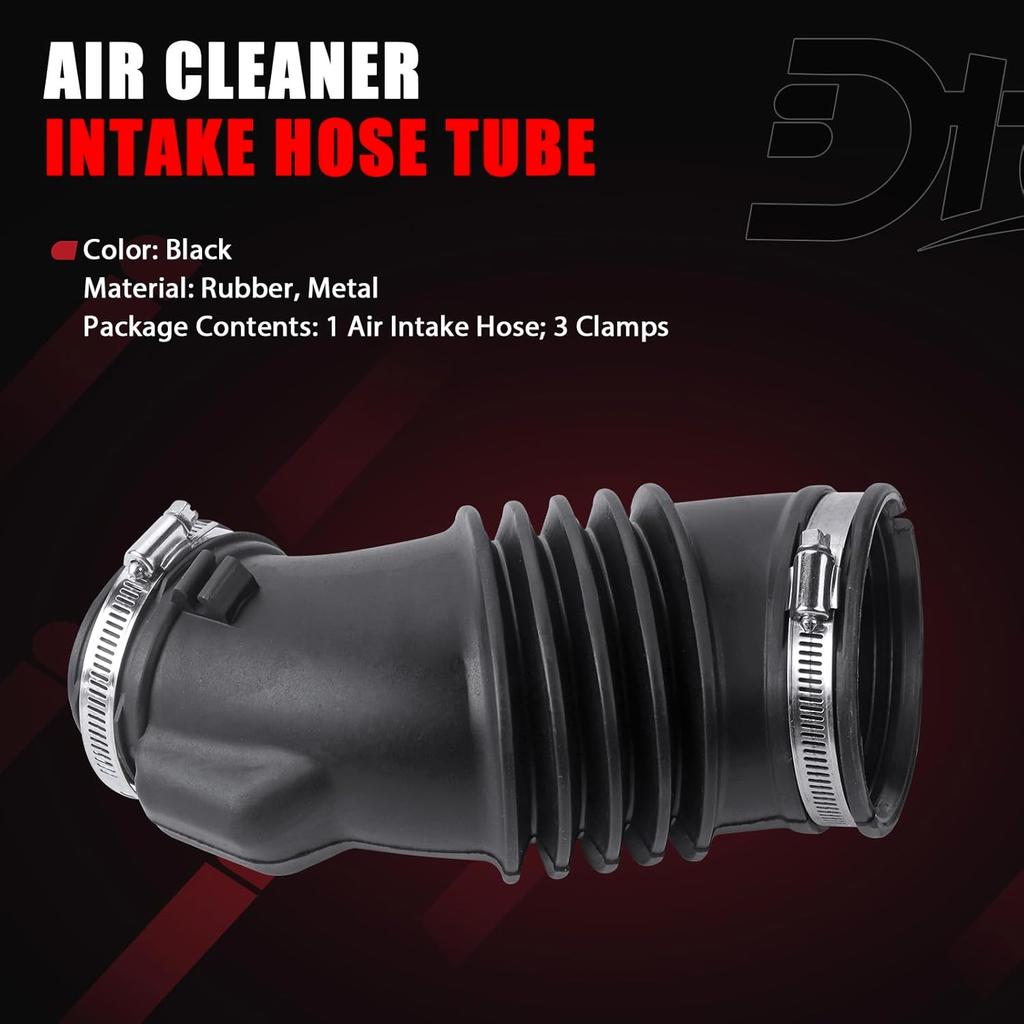 Engine Air Intake Hose Tube With Clamps, Air Intake Duct Tube Boot Compatible With Honda Vehicles Pilot V6 3.5L 2009 2010 2011 2012 2013 2014 2015