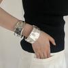 Solid Color Metal Bracelet Jewelry Accessories Irregular Wrist Cuff New Chunky Bangle Bracelet