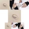 Exquisiter S925 Silber Koreanischer Herz Mondstein Gewebter Ring Für Stilvolle Junge Frauen