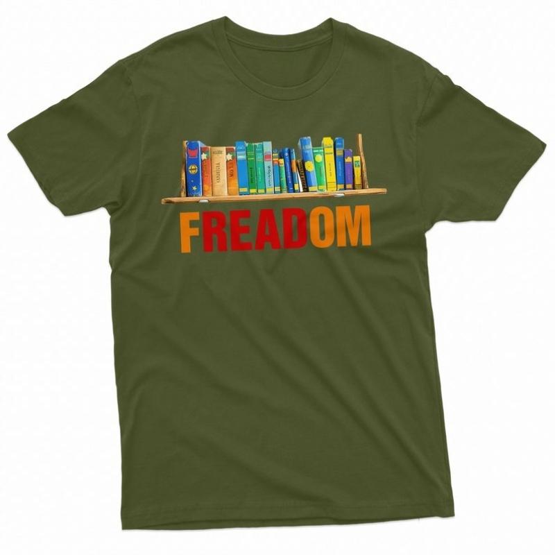 Freadom Books Library TShirt Librarian Book Lover Gifts Worm Bookworm for Student Simple Letters Printed Tshirt Tops Unisex