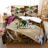 Nuovo Set Biancheria da Letto Stampa Serie Semplice Moderna Tessile per la Casa Biancheria da Letto Tessuto in Microfibra Biancheria da Letto Carino Singolo 140x210cm Copriletto