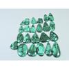 325Cts.Natural Malachite Flower Design Mix Cabochon Loose Gemstone 23Pcs Lot C-2398