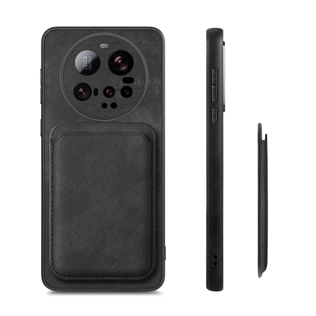 For Xiaomi 15 Ultra Magnetic Case Leather Back Cover with Detachable Card Holder