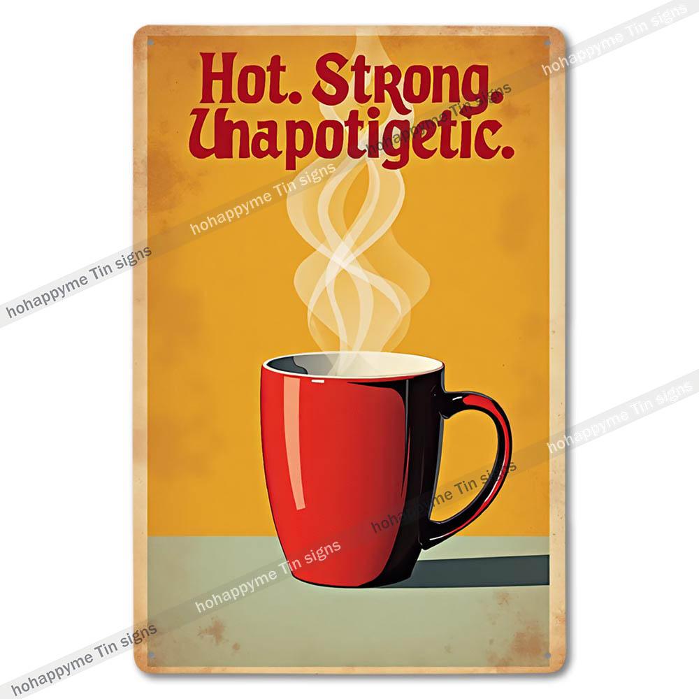 Vintage Coffee Metal Tin Sign Cafe Wall Art Decor Living Room Home Pubs Bar Decoration