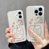 Painted Phone Case for iPhone 12 13 15 16 iPhone 16 12 13 14 15 Pro  14 15 16 Pro Max Coverage Shockproof Anti-Fingerprint Fresh Style Protective Case