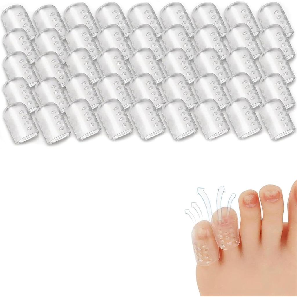 Silicone Anti-Friction Toe Protector, Silicone Toe Protectors, Gel Toe Protectors, Breathable Little Toe Covers, Blisters, Calluses, and Corns