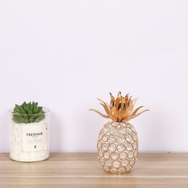 Crystal Pineapple, Apple & Pear Ornament - Classic Home Decor