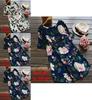 Women Goodlooking Uk Long Sleeve Floral Printed Tunic Tops T Shirt Dress Mini