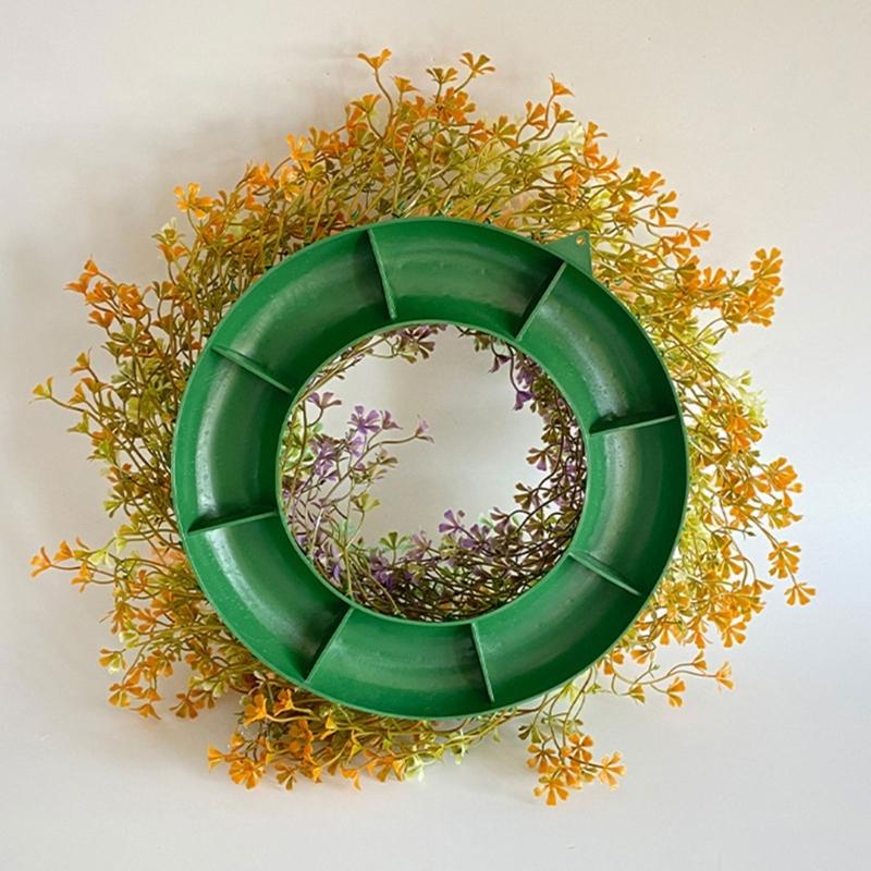 Artificial Wreath for Front Door Spring Decorative Floral Window Hanging Wreath Wall Home Decor for Seaason Decorating