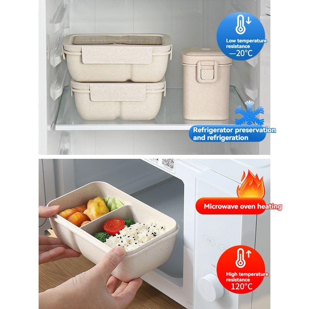 Microwave Bento Box Wheat Straw Lunch Containers New Lunch Box