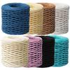 Raffia Pentru Artizanat Fire de Raffia Naturale Pentru Împachetat Sârmă Tricotată Culoare Naturală Textură Mată Panglici de Hârtie Raffia Pentru Pălării Decor DIY