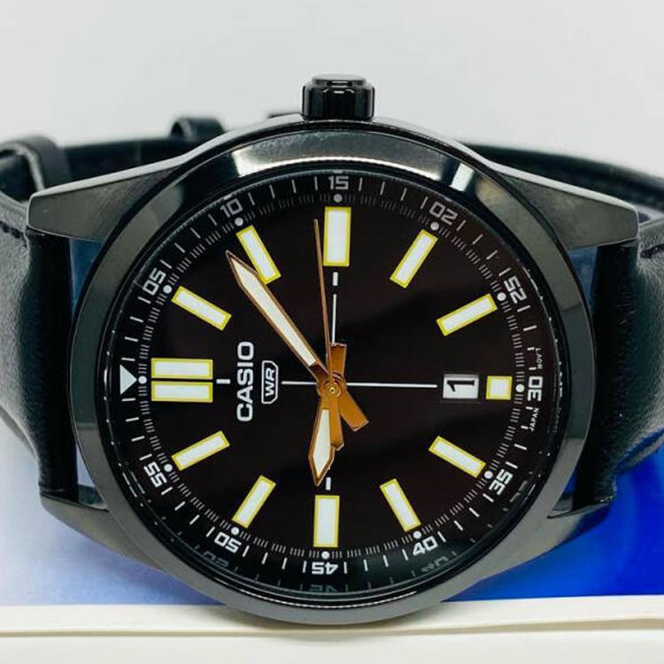 CASIO Men Standard Series Black Watch MTP-VD02BL-1E MTP-VD02BL-1E