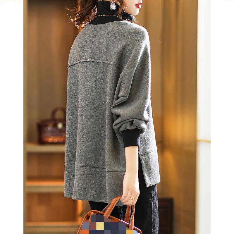 Firstview Women's Urban Casual Round Neck Sweatshirt