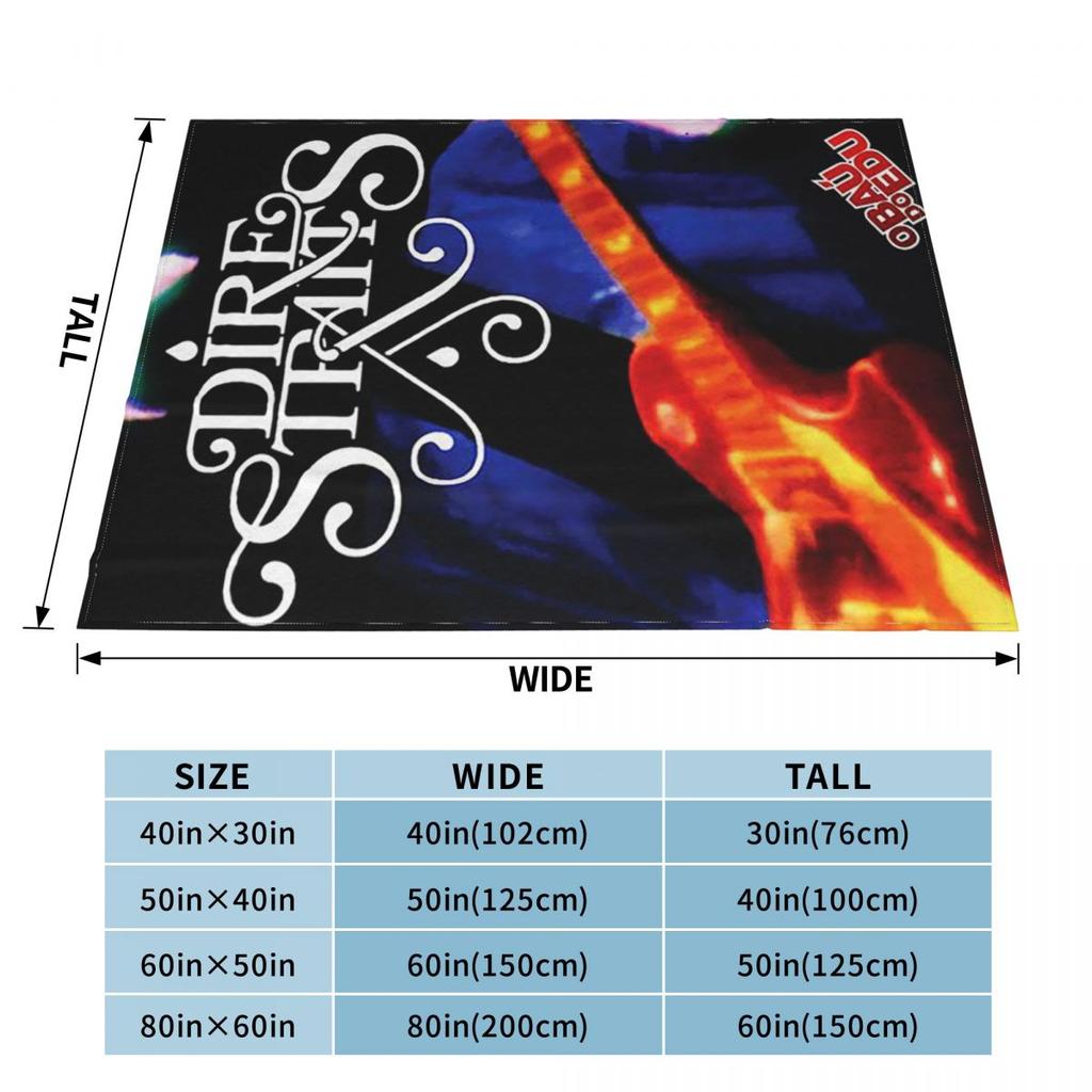 Dire Straits Brothers In Arms Album Cover Blankets Warm Flannel Throw Blanket Cover for Bed Living room Picnic Travel Home Sofa